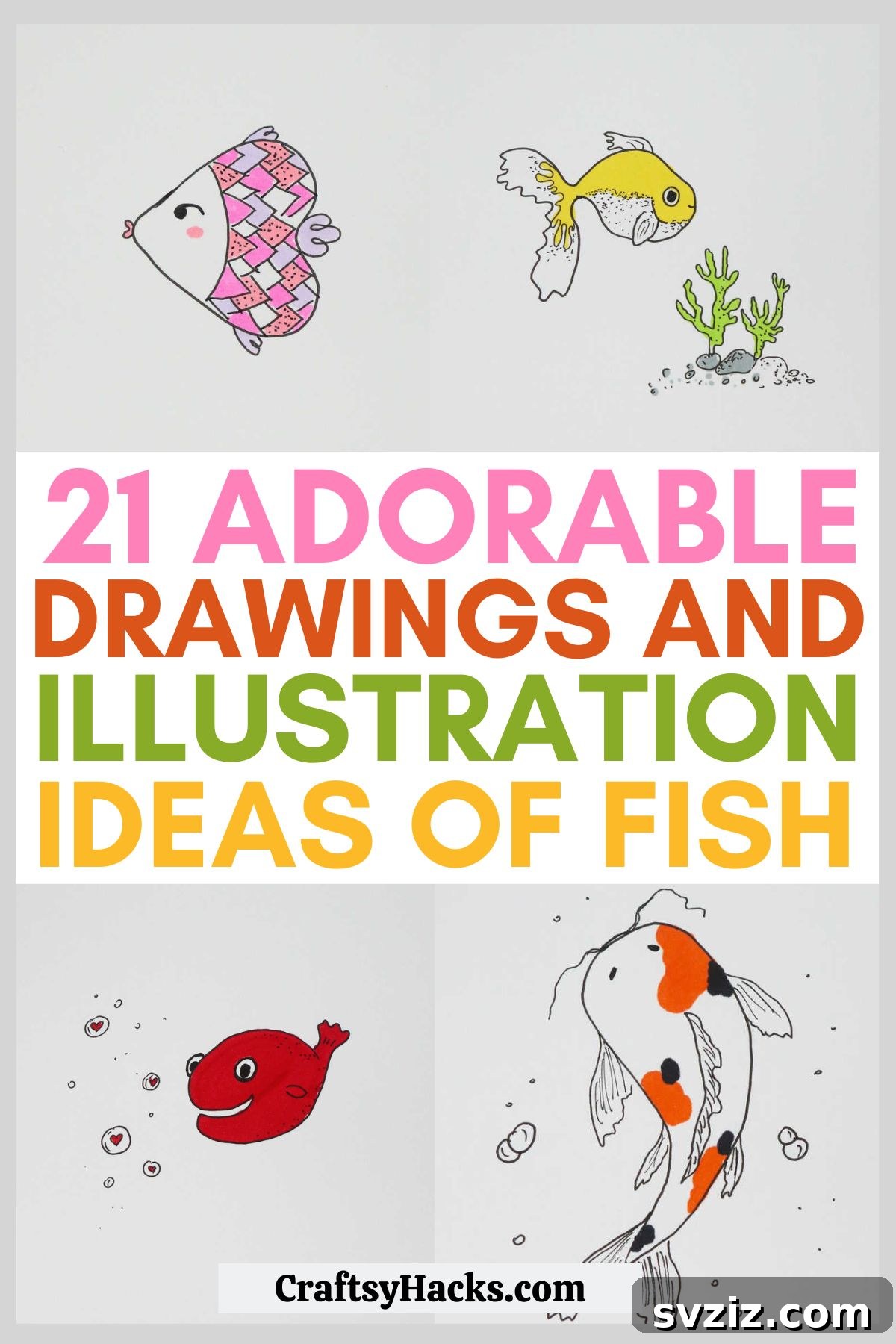 drawing ideas of fish