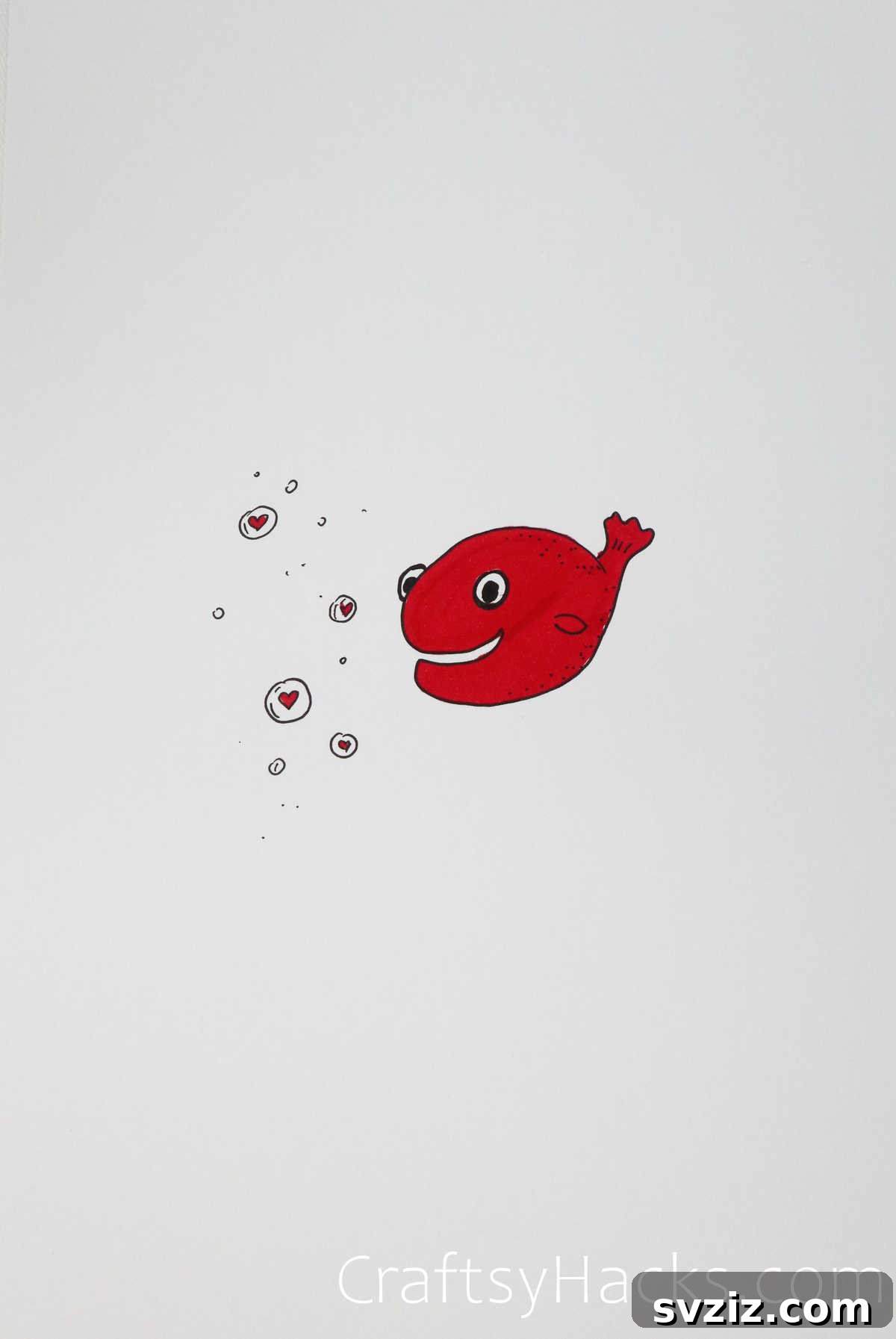 fish in love drawing