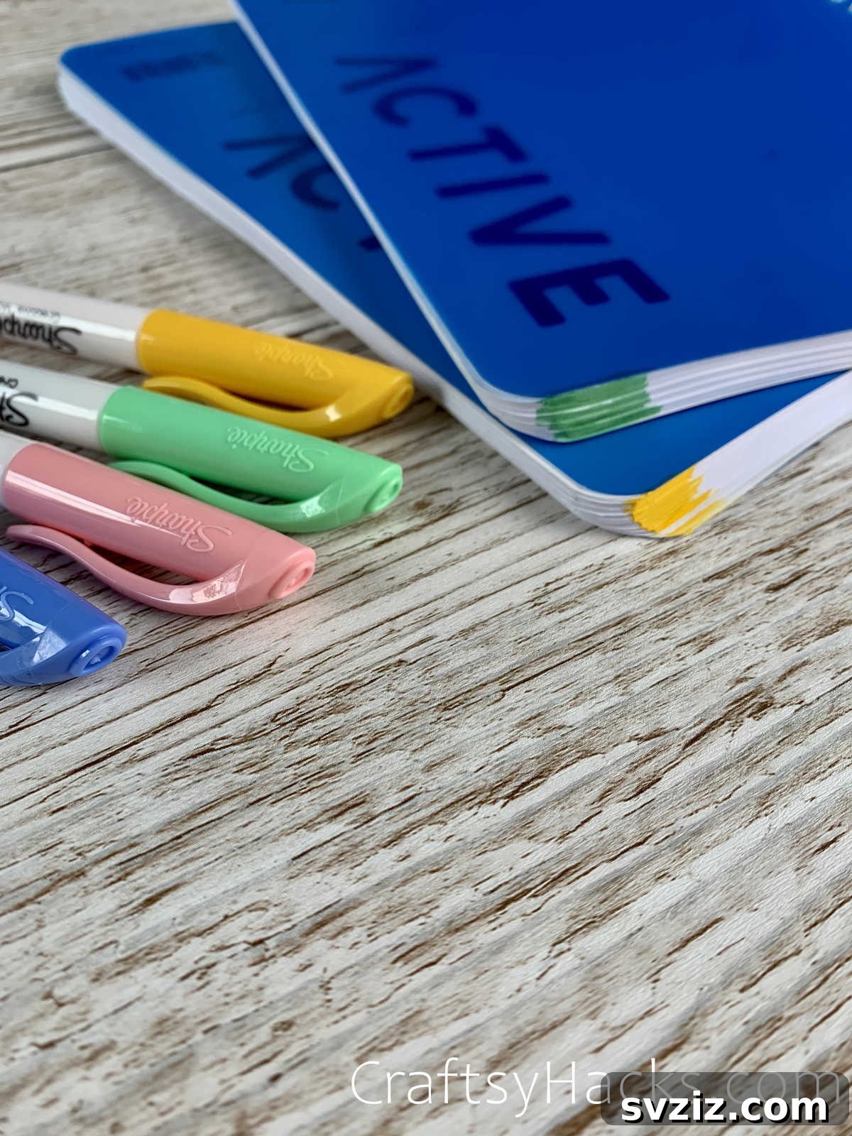 coloring corners of your notebooks