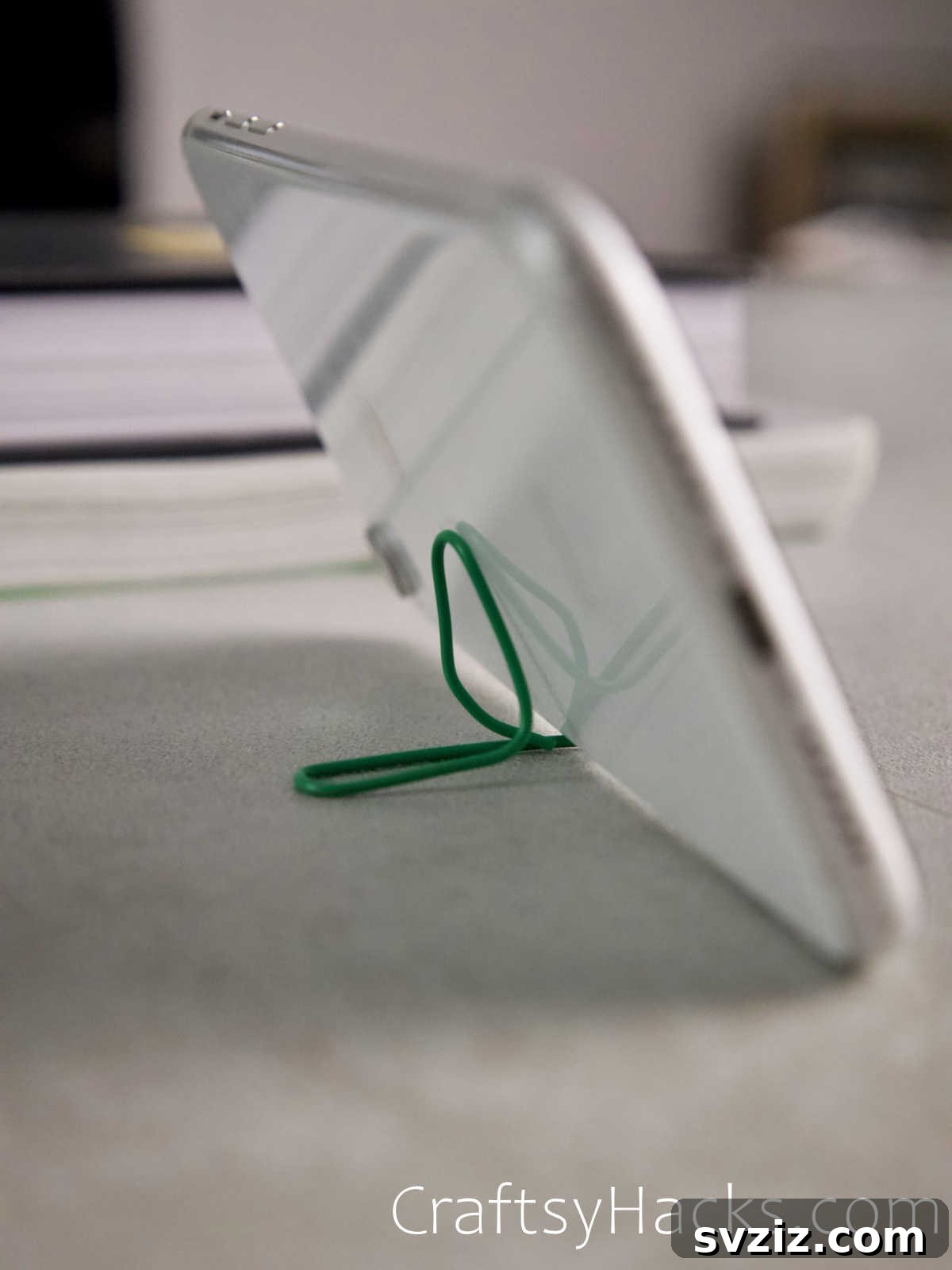 DIY cell phone stand