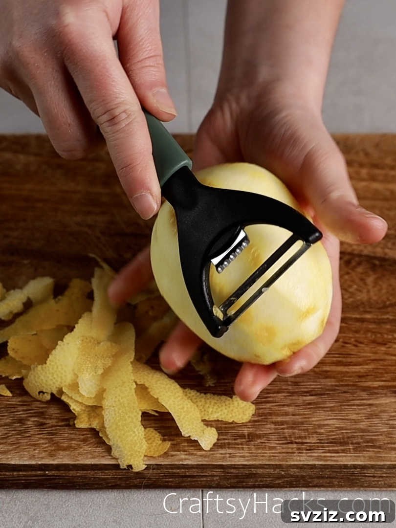 peel lemons easily hack