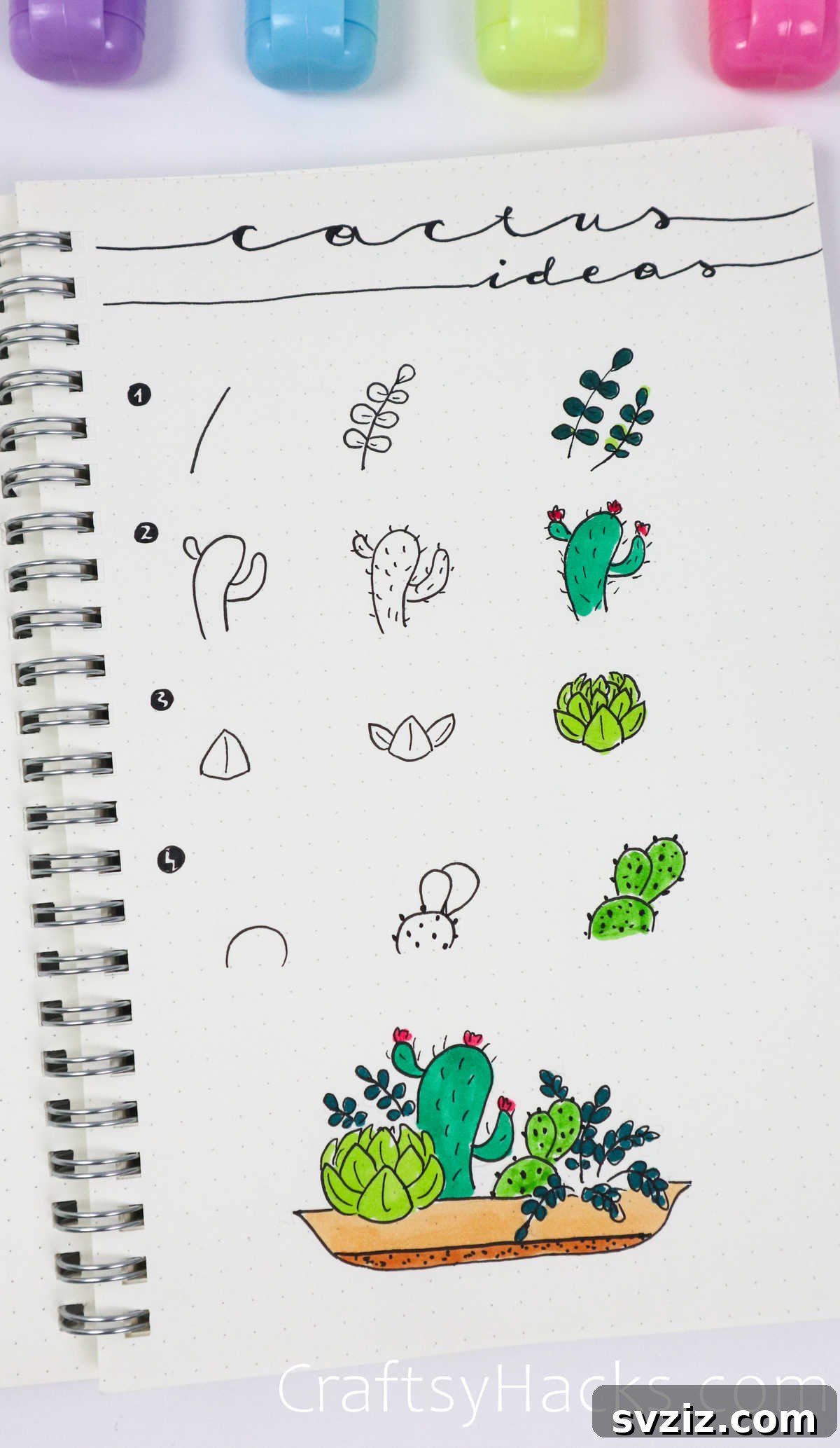 cactus doodle ideas