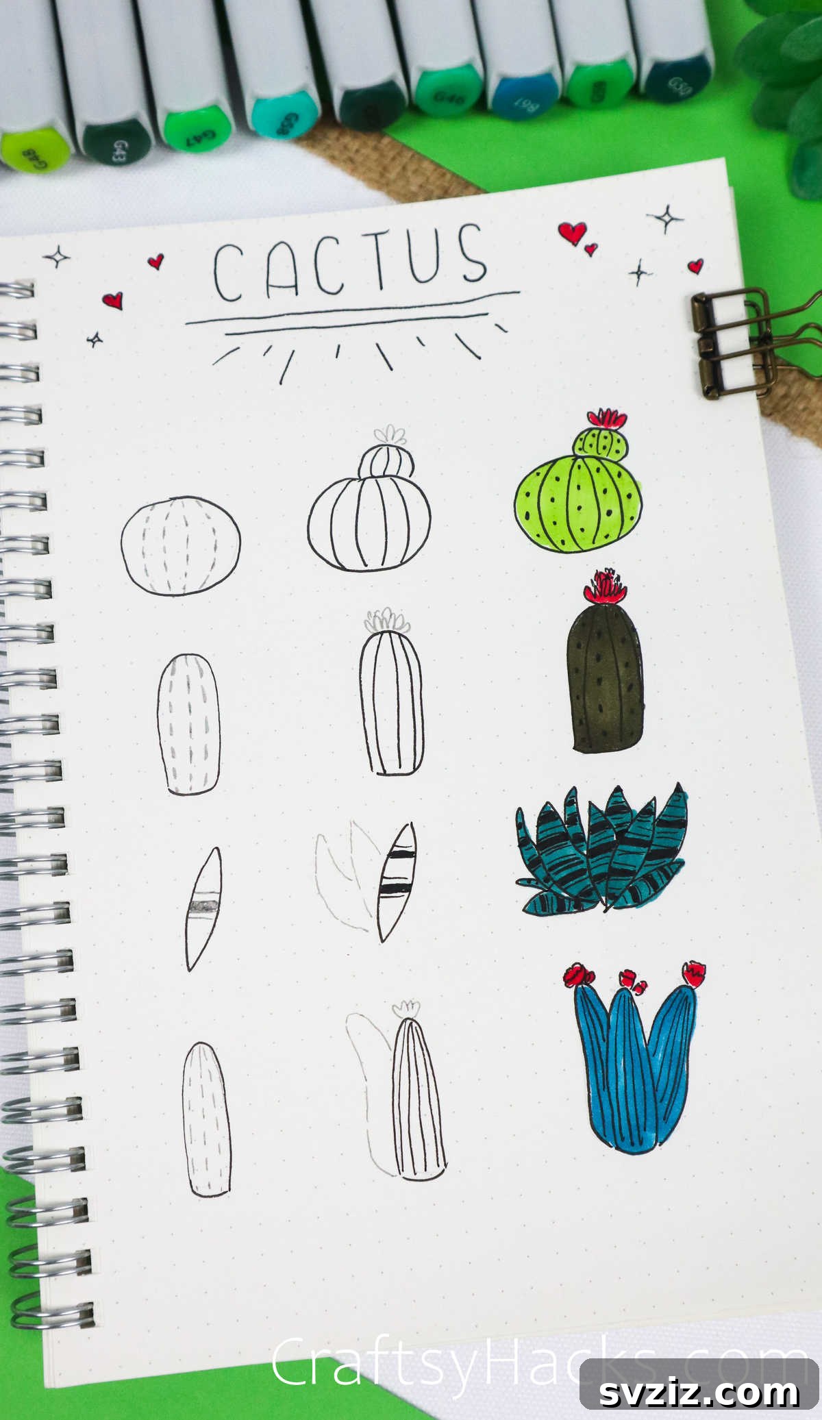cactus ideas to draw