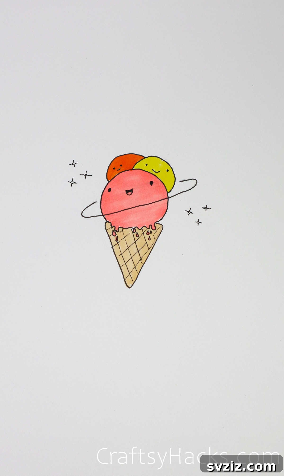 out of this world ice cream drawing