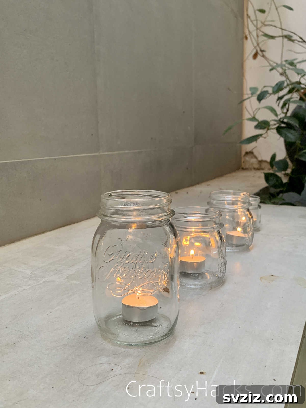 21 Genius Party Tricks 20 Safe way to display tea lights in glass jars for a party