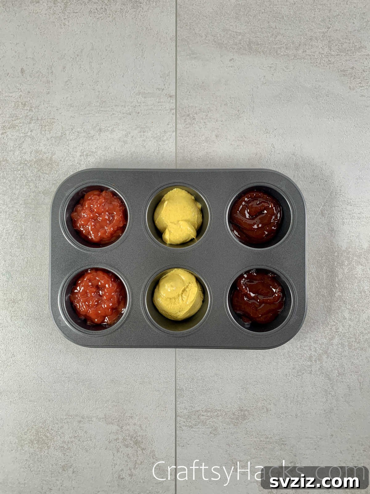 21 Genius Party Tricks 8 Easy accessible condiments in a muffin tray for a party