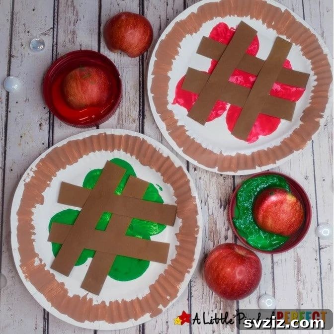 apple pie paper plate
