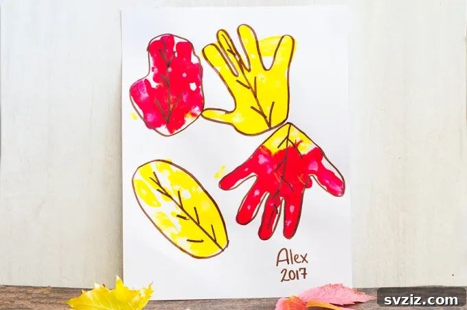 handprint leaves