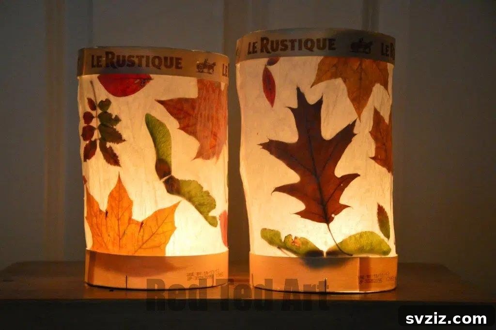 leaf lanterns