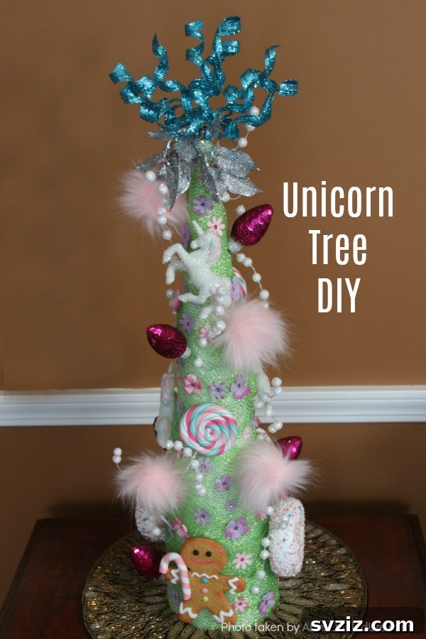 31 Adorable Craft Projects 16 DIY unicorn tree decor craft