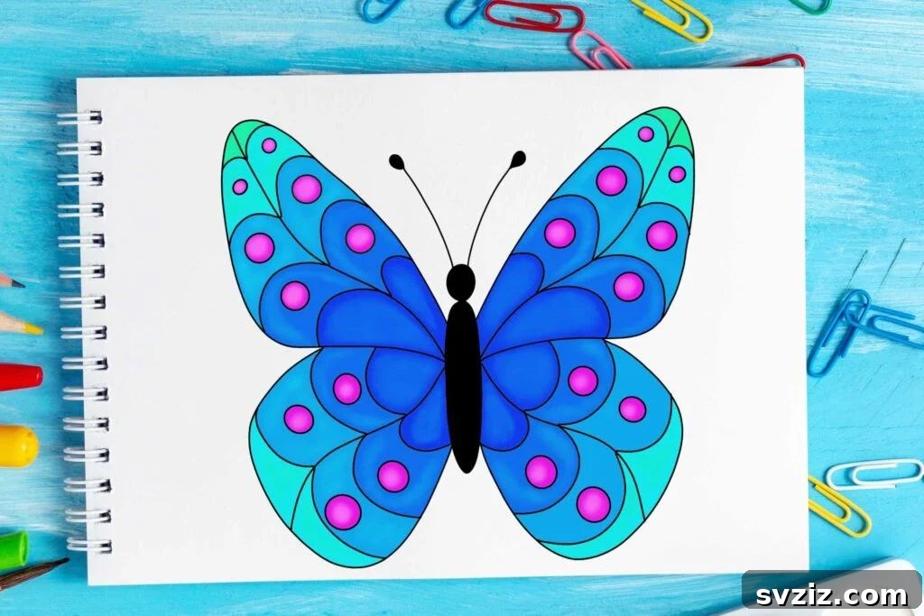 31 Adorable Craft Projects 24 Learn how to draw a butterfly craft