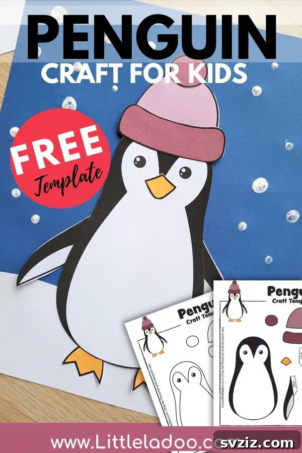 31 Adorable Craft Projects 25 Cute penguin craft idea for winter