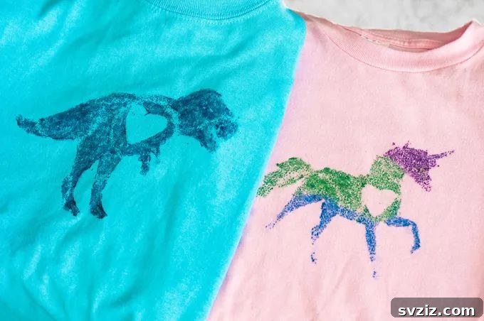 31 Adorable Craft Projects 27 DIY sandpaper t-shirt transfer craft