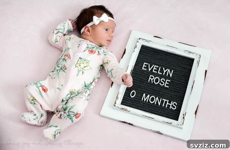 31 Adorable Craft Projects 9 DIY monthly baby photo letterboard craft