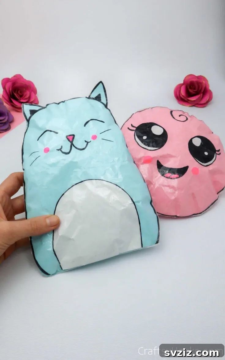 31 Adorable Craft Projects 10 DIY paper squishies craft