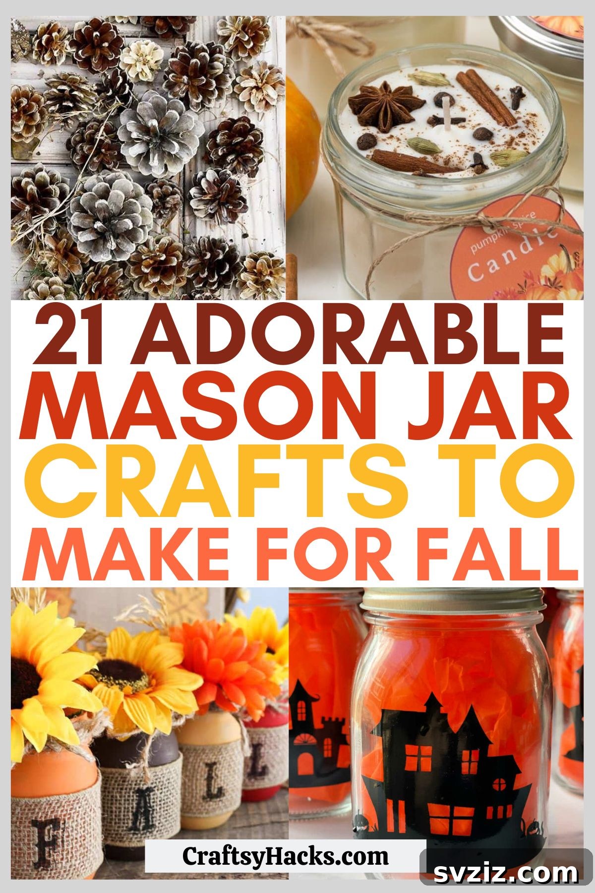 Mason Jar Crafts for fall
