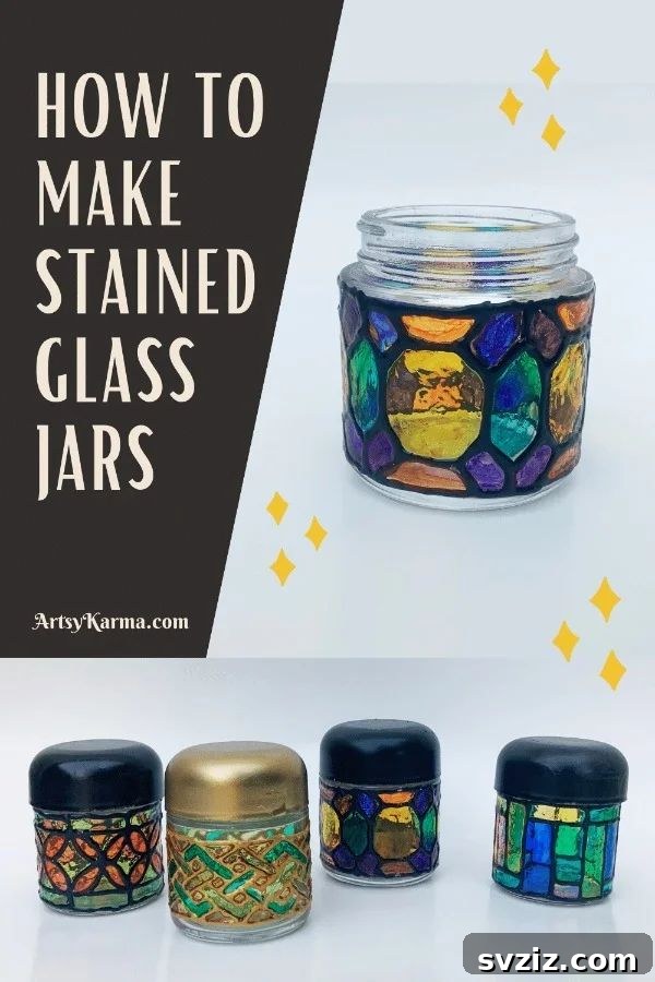 DIY stained glass lantern