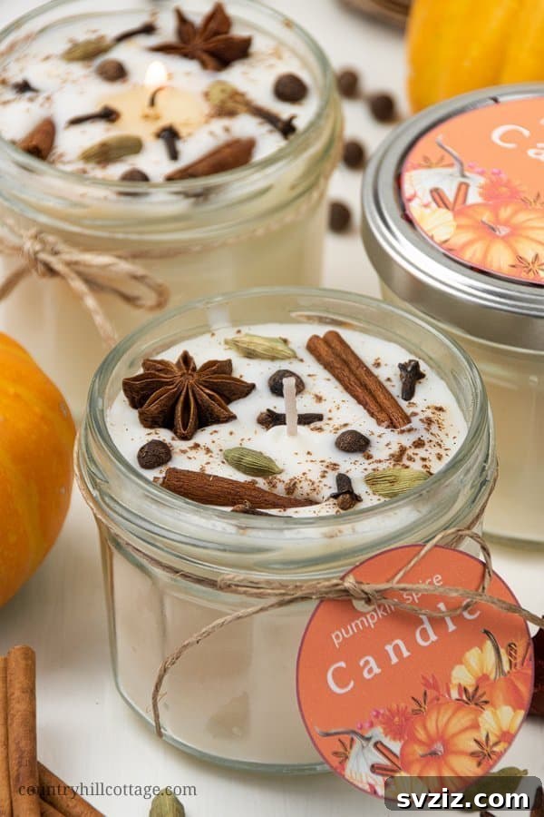 pumpkin spice candles