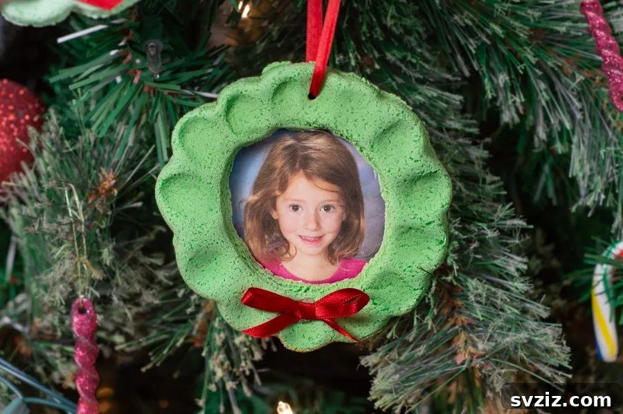 thumbprint wreath ornaments