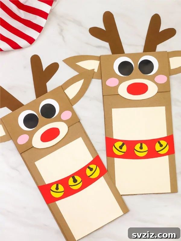 paper bag reindeer