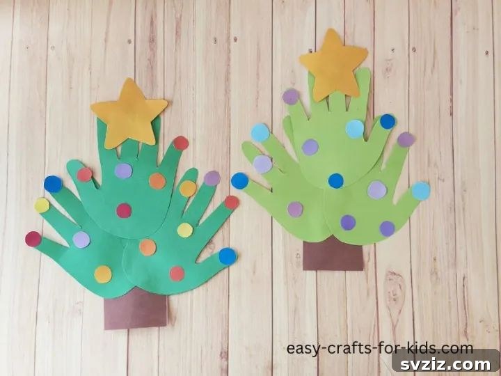 handprint Christmas tree