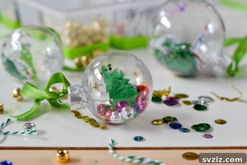 Christmas scene ornament