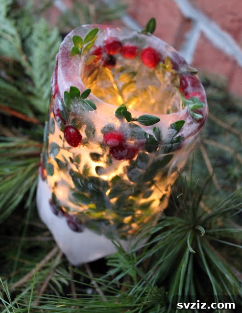 holiday ice lanterns