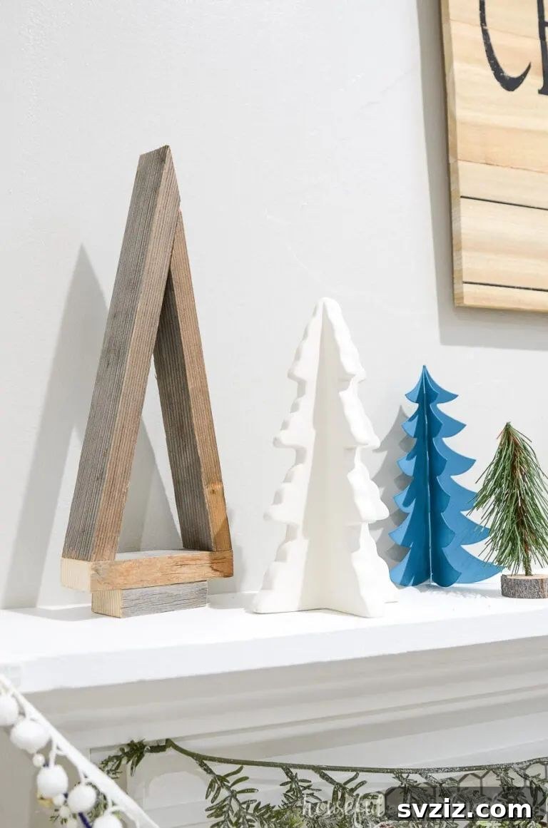 easy wooden christmas trees