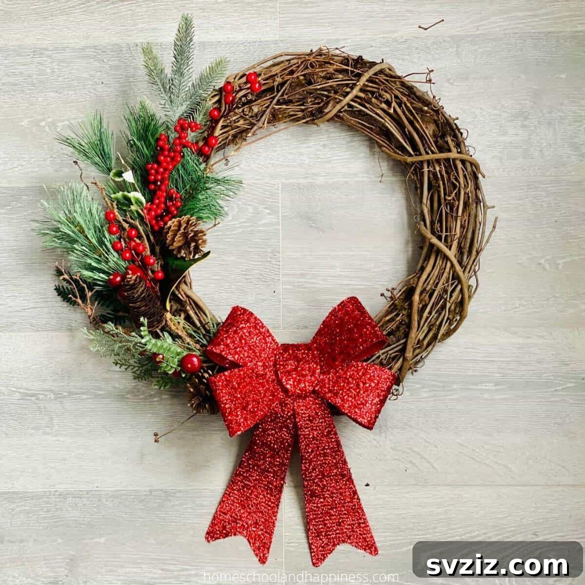 grapevine Christmas wreath