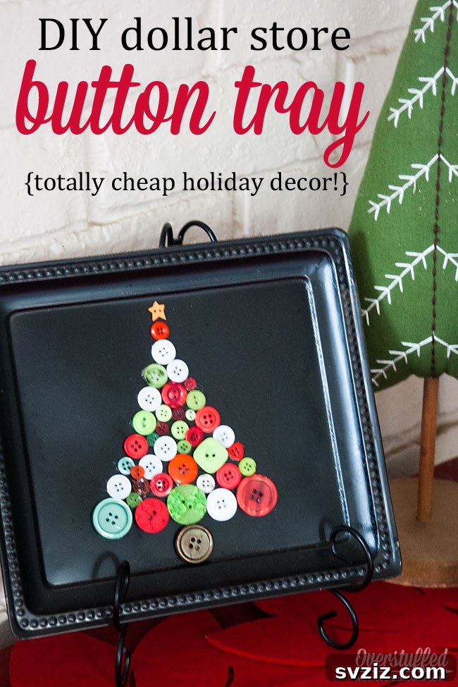 dollar tree Christmas tray