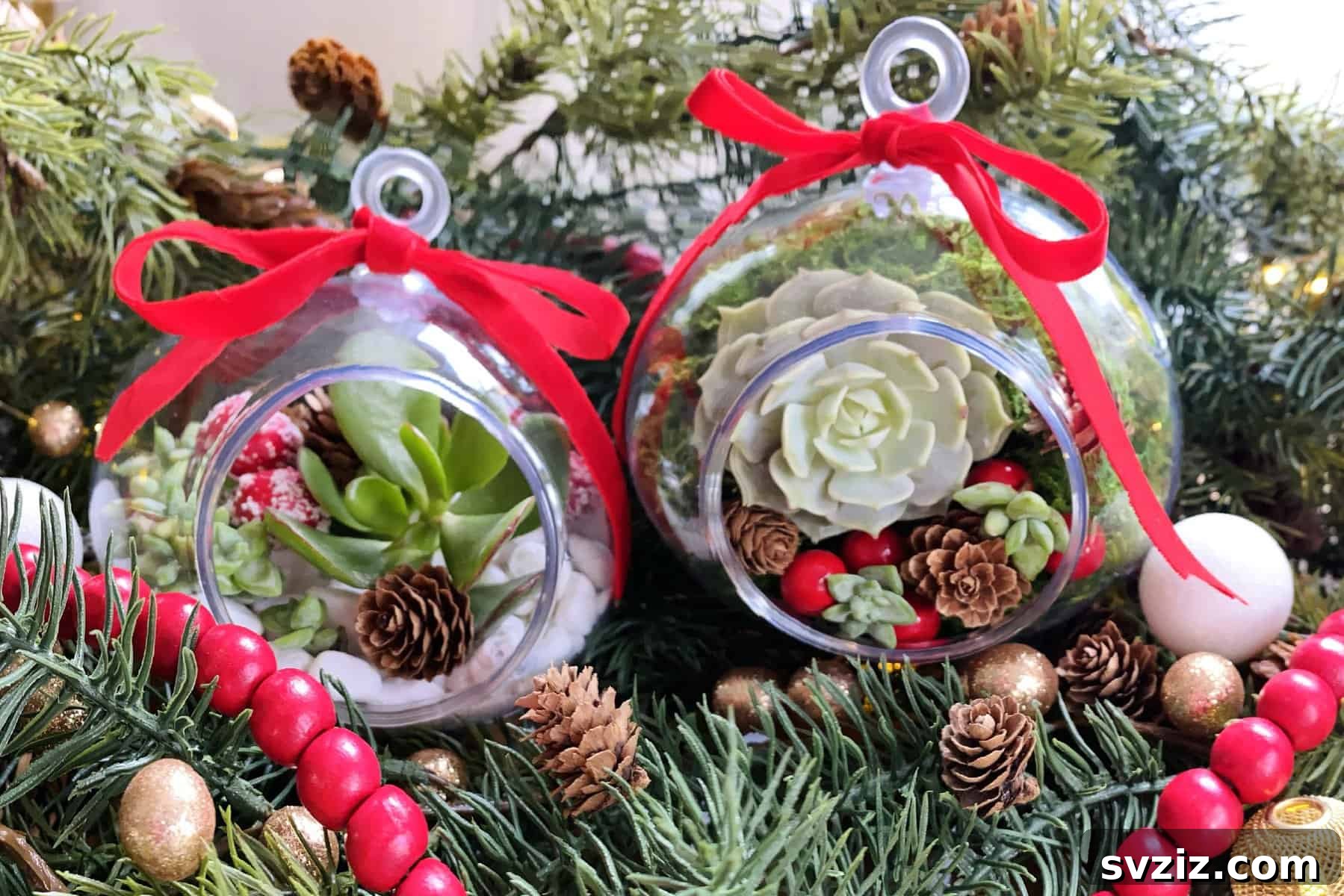 31 Crafty Christmas Gift Ideas Under $10 3 succlent ornament