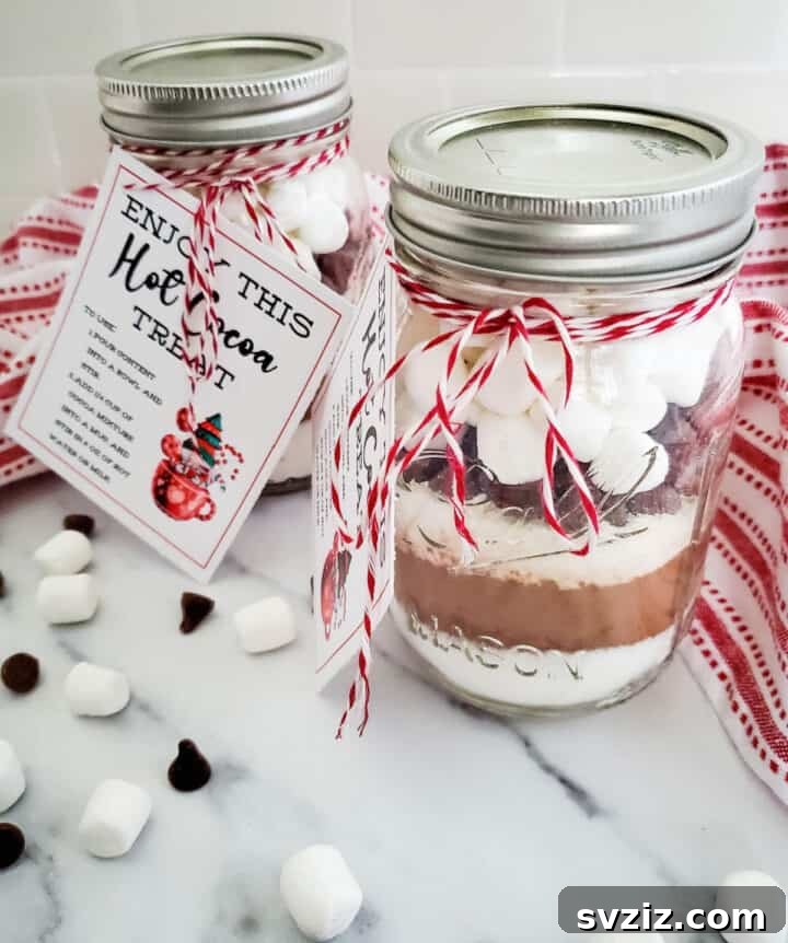 31 Crafty Christmas Gift Ideas Under $10 24 hot cocoa in a jar
