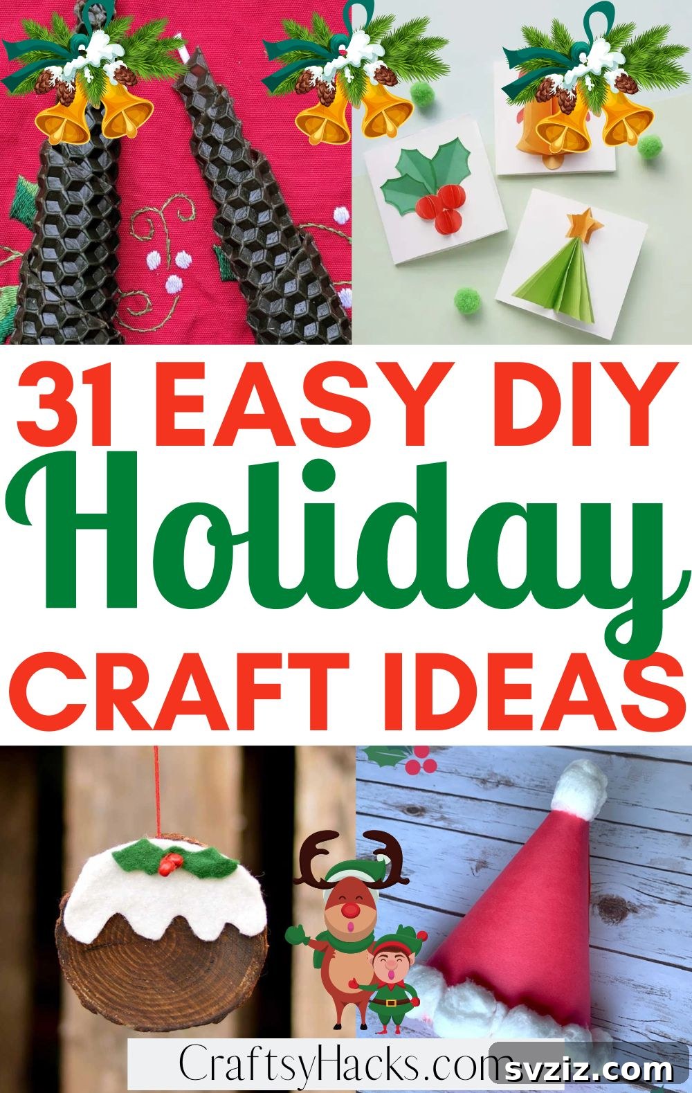 Instant Holiday Cheer: 31 Crafts in Under 15 Minutes 2 31 quick and easy DIY holiday craft ideas for festive home decor and Christmas decorations