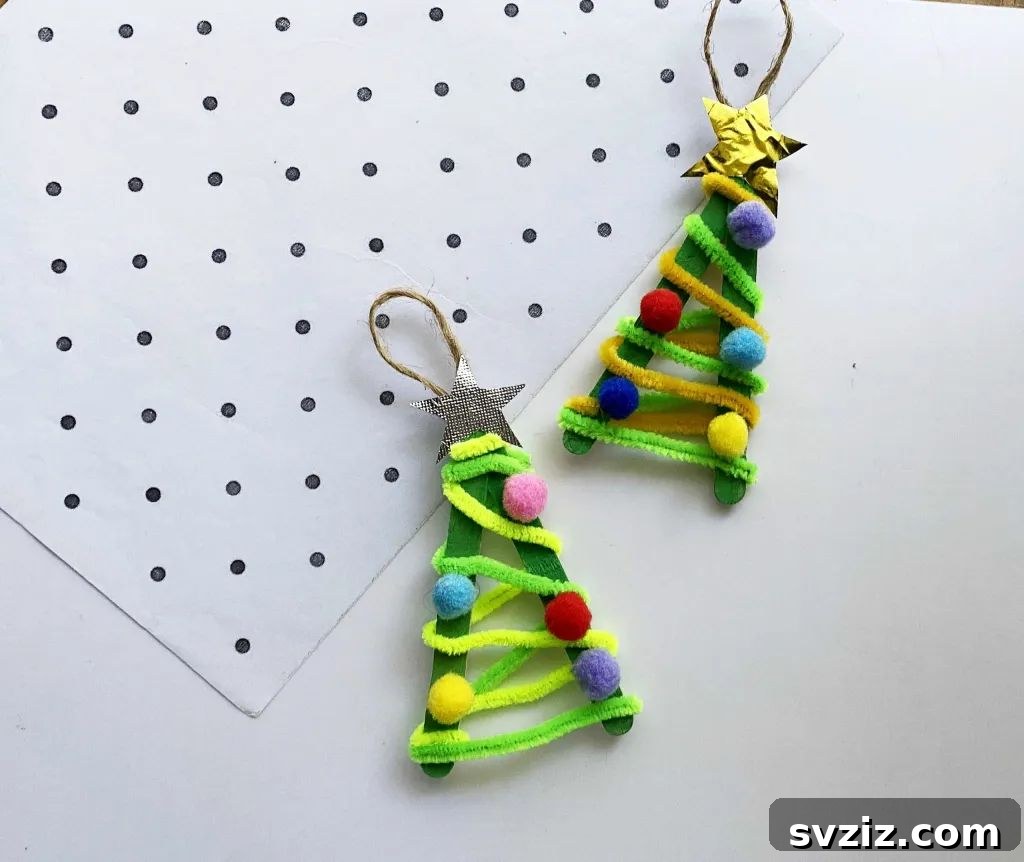 Instant Holiday Cheer: 31 Crafts in Under 15 Minutes 11 Fun popsicle stick Christmas tree craft for kids