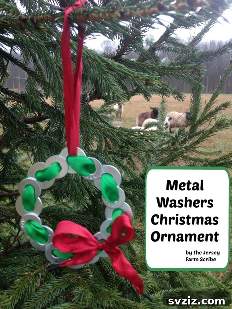 Instant Holiday Cheer: 31 Crafts in Under 15 Minutes 32 Unique metal washers Christmas ornaments