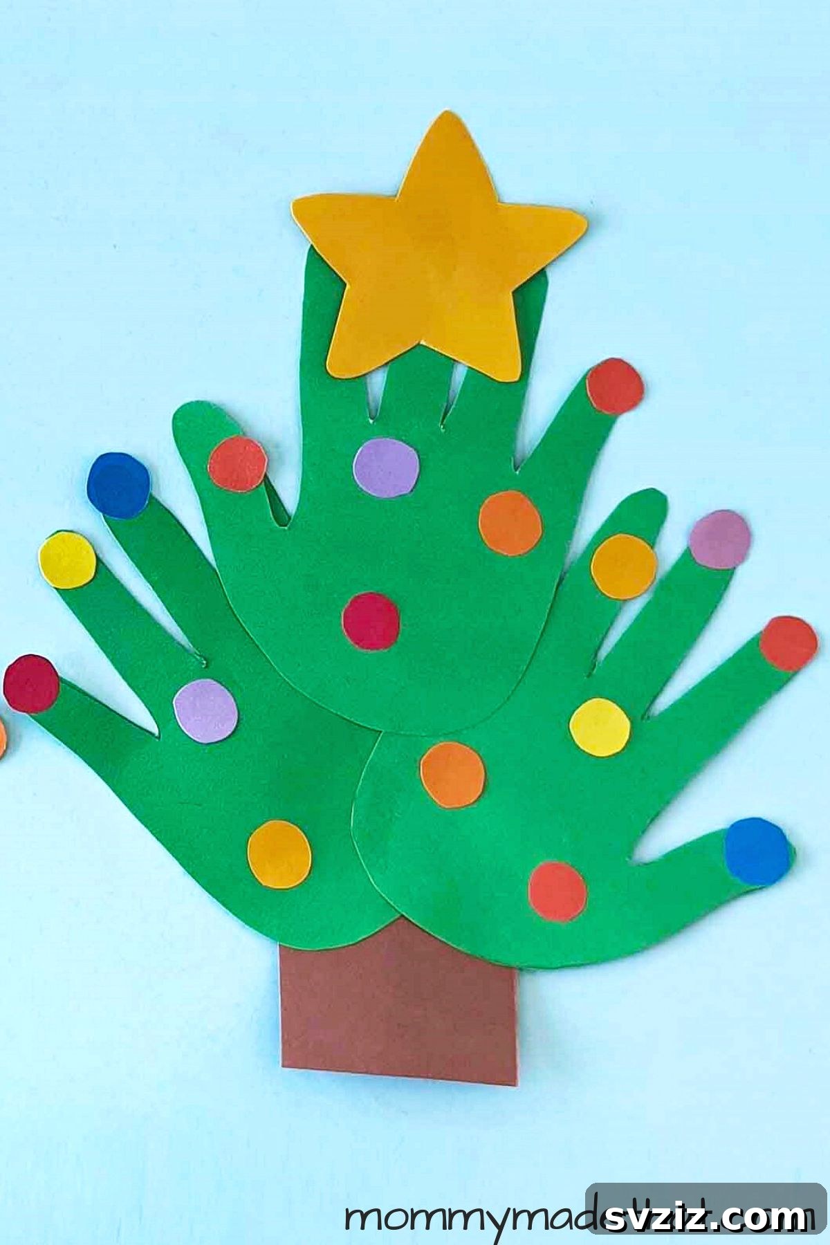Christmas tree handprint