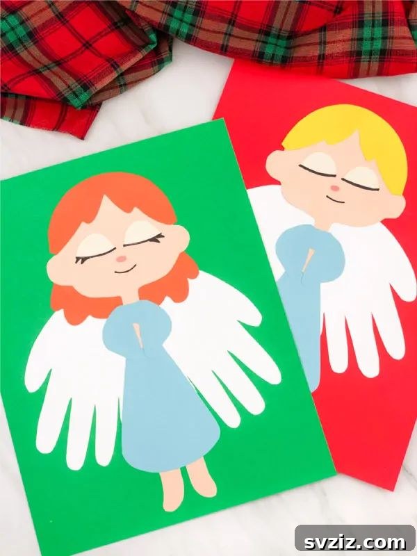 angel wings handprint