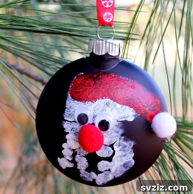 baby handprint ornament
