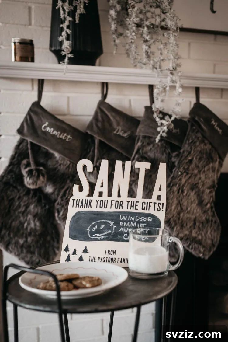 Wooden Holiday Magic: 21 Craft Ideas 23 Customizable personalized Christmas Eve sign, ideal for family traditions