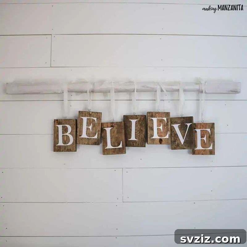Wooden Holiday Magic: 21 Craft Ideas 10 Handmade farmhouse style Christmas sign for rustic holiday decor