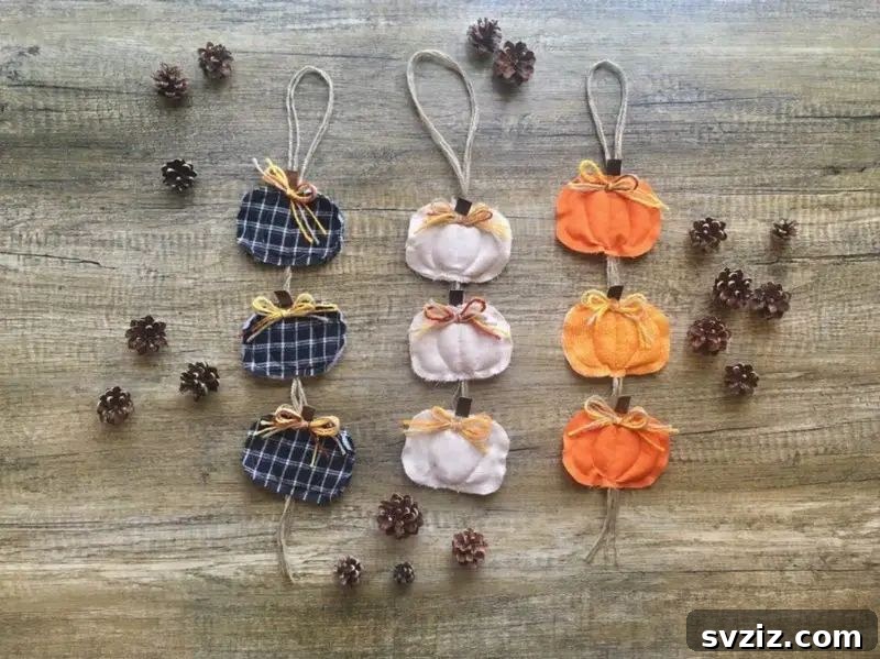 pumpkin door knob hanger