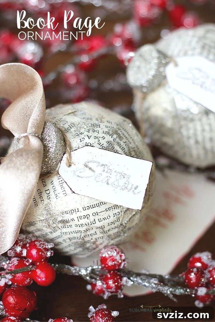 Unique book page ornaments for literature lovers.