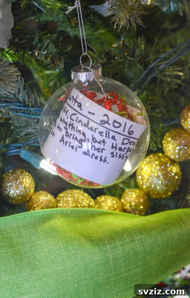 Handmade recipe card ornaments featuring cherished family recipes.