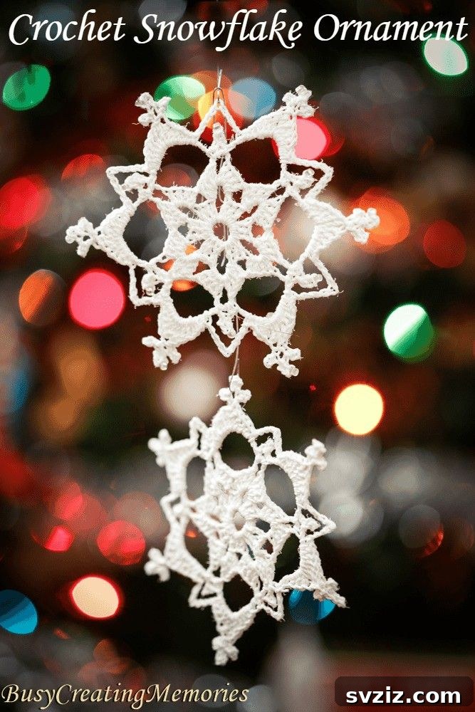 Intricate Christmas crochet snowflake ornaments.