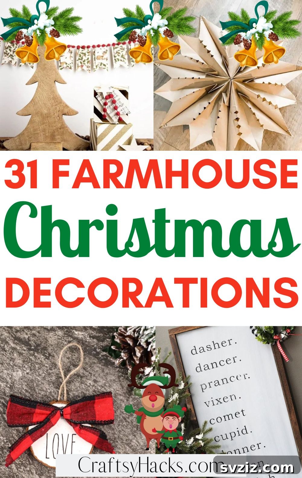 31 Cozy Farmhouse Christmas Inspirations 2 farmhouse Christmas decor ideas