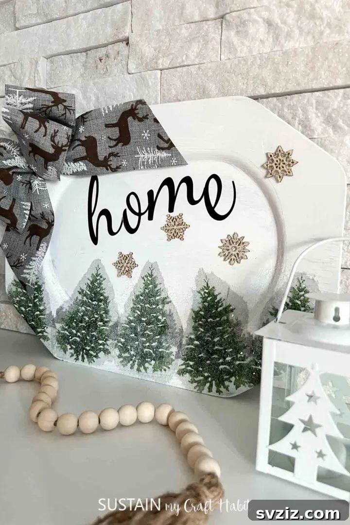 31 Cozy Farmhouse Christmas Inspirations 16 christmas home sign