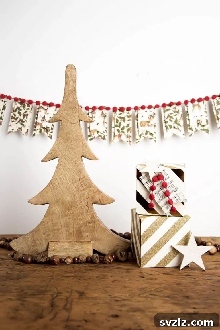 31 Cozy Farmhouse Christmas Inspirations 17 DIY christmas banner