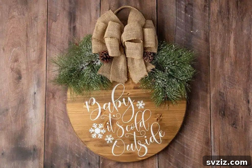 31 Cozy Farmhouse Christmas Inspirations 23 farmhouse christmas stained door sign