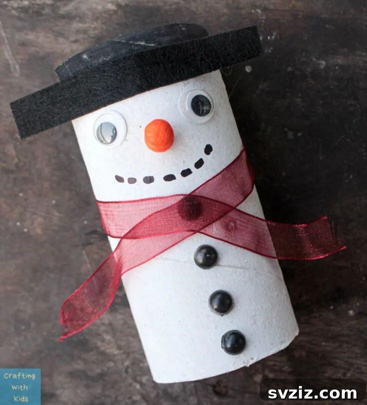 toilet paper snowman