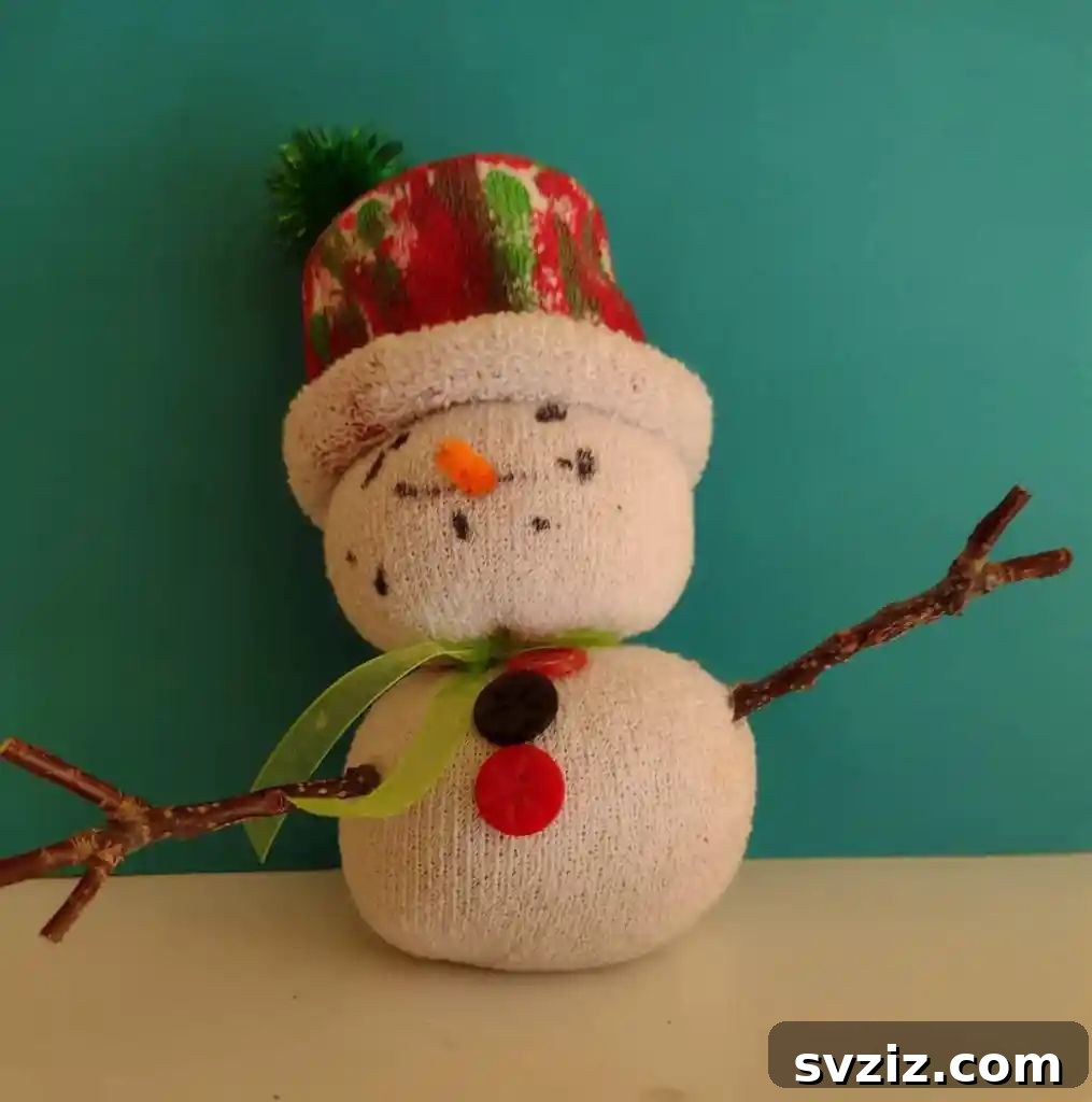 sock snowman